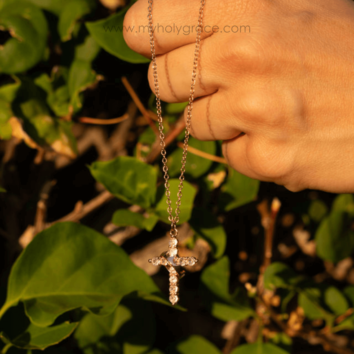 Crown Cross Faith Necklace