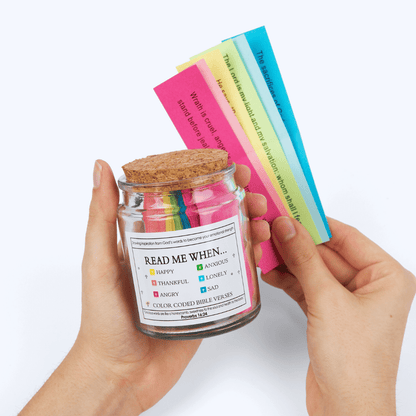 Handmade 120 Day Bible Verse Jar (Free Gift Box Included)