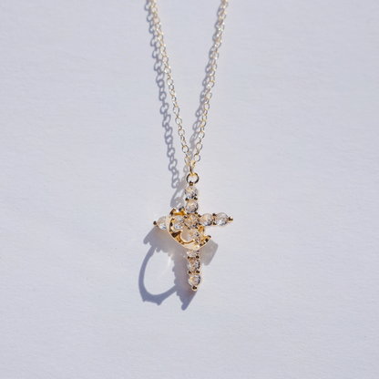 Crown Cross Faith Necklace
