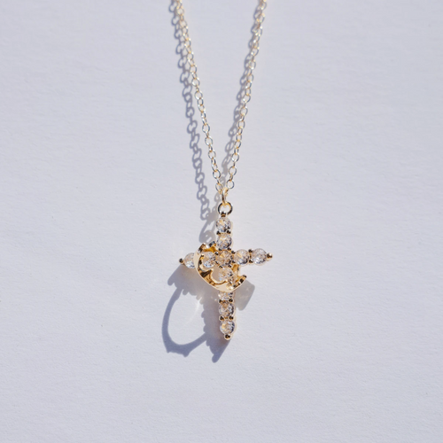 Crown Cross Faith Necklace